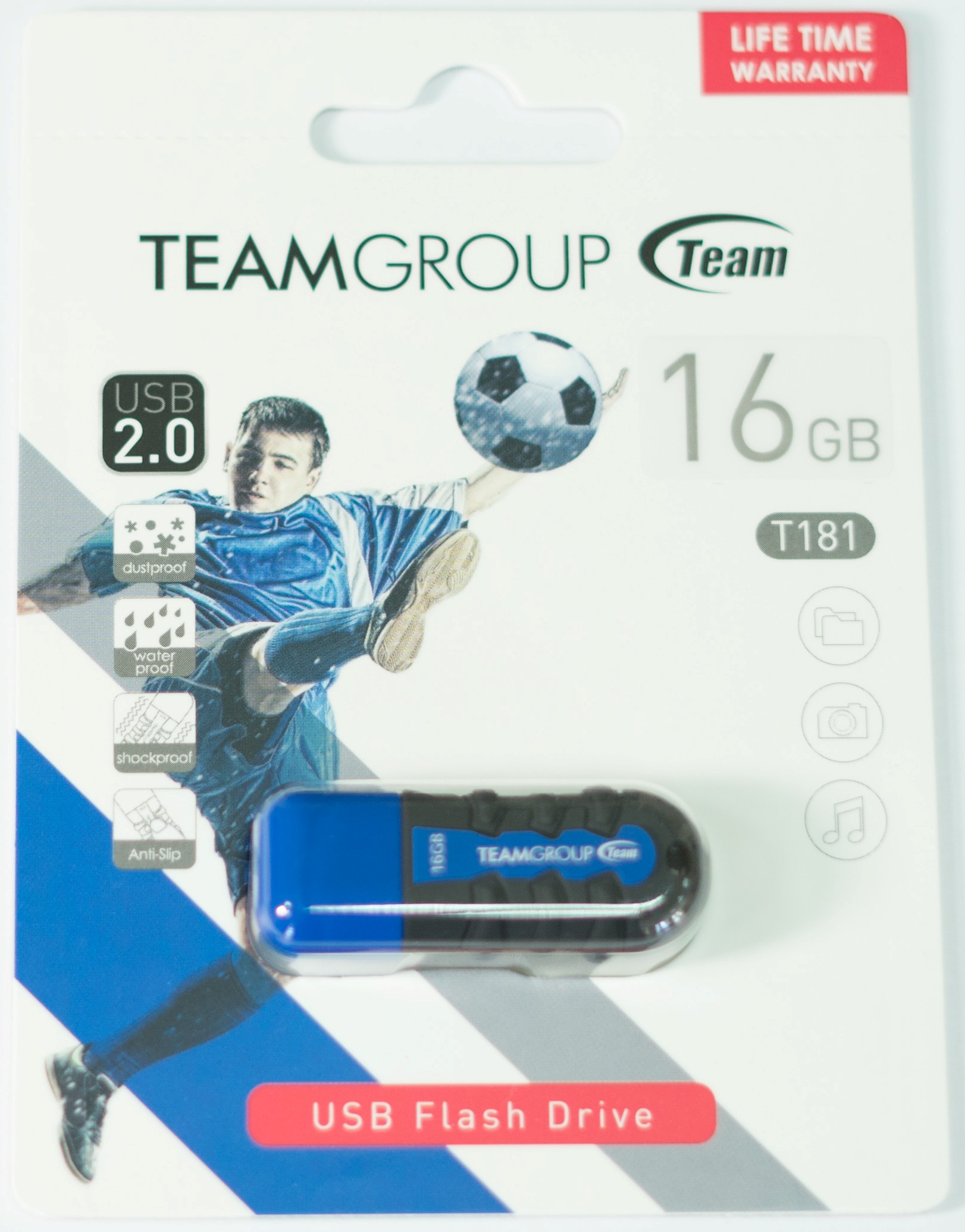 картинка USB флеш-накопитель TEAM 16 GB T181 Blue (TT18116GL17) от магазина itmag.kz
