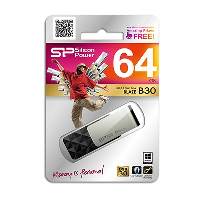Флэш-накопитель Silicon Power Blaze B30 256GB (SP256GBUF3B30V1K) фото