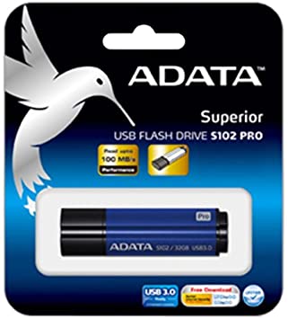 картинка USB флеш-накопитель ADATA DashDrive Elite S102PRO, 64GB, UFD 3.0, Blue от магазина itmag.kz