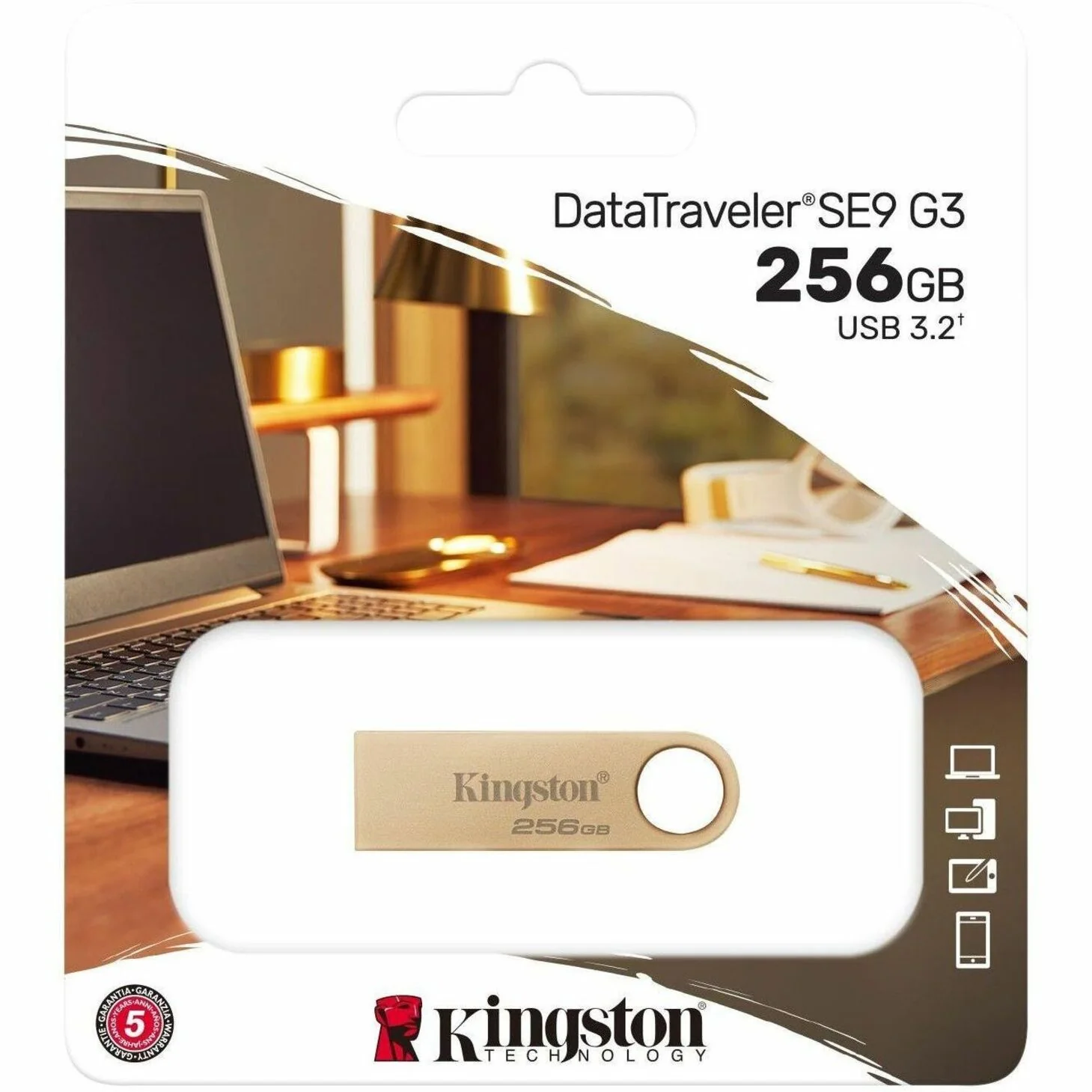 USB флеш-накопитель 256GB 3.2 G3 Kingston DTSE9G3/256GB металл (DTSE9G3/256GB) фото