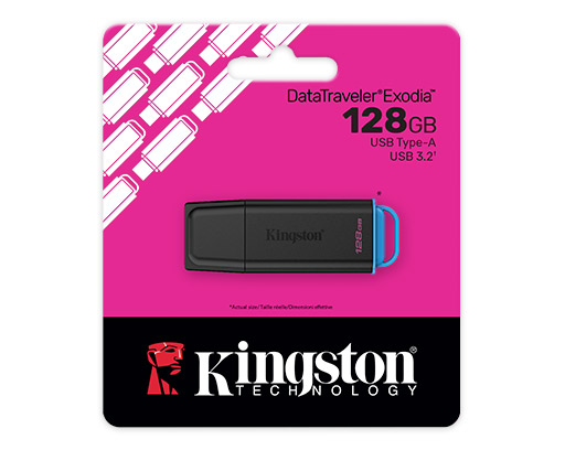 USB флеш-накопитель 128GB Kingston DTXG2, USB 3.2, black+pink (DTXG2/128GB) фото
