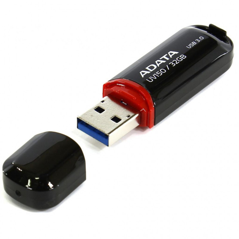картинка USB флеш-накопитель ADATA DashDrive UV150, 128GB, UFD 3.0, Black от магазина itmag.kz