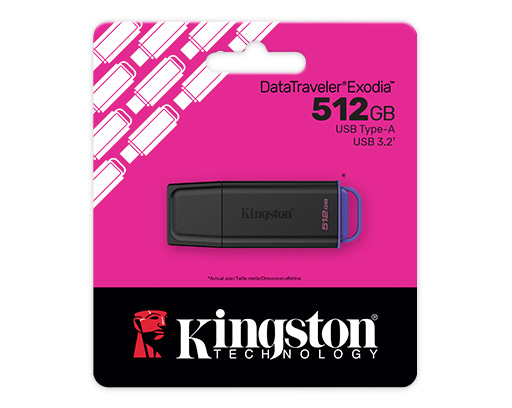 USB флеш-накопитель 512GB Kingston DTXG2, USB 3.2, black+pink (DTXG2/512GB) фото