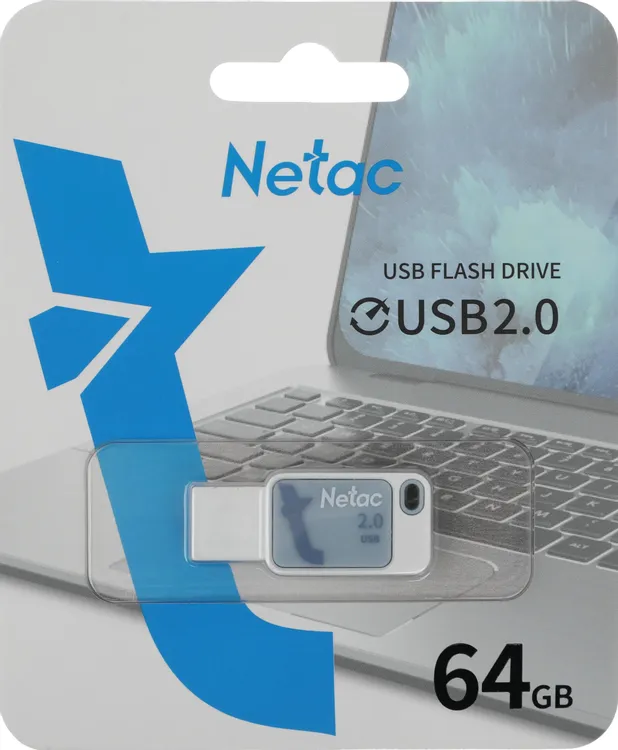 Флэш-накопитель Netac UA31 64GB, Blue (NT03UA31N-064G-20BL) фото