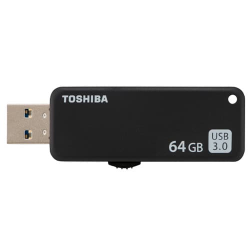 картинка USB флеш-накопитель 64Gb TOSHIBA U365 USB 3.0 THN-U365K0640E4 BLACK от магазина itmag.kz