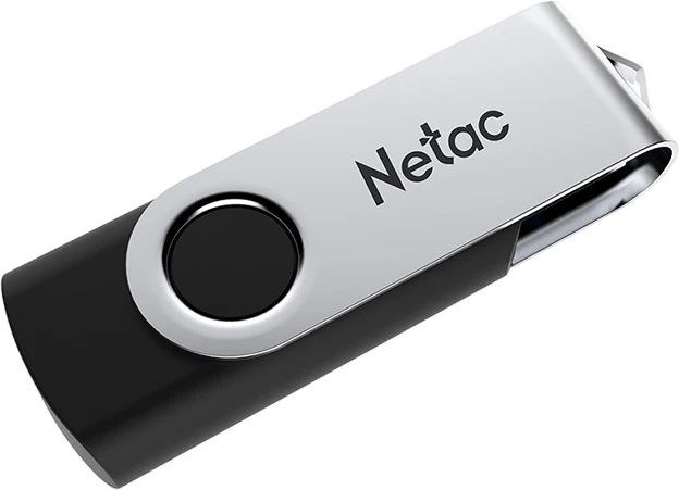 USB Флеш 32GB 3.2 Netac U505 серебристый/черный (NT03U505N-032G-32BK) фото