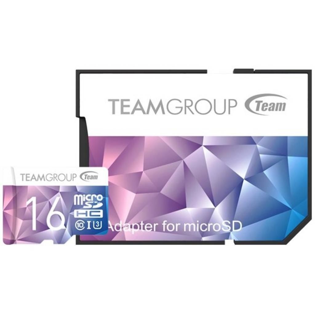 картинка Карта памяти Team Group Color Card II MicroSDHC/SDXC 16GB U3 TCIIUSDH16GU349, 90MB/sec; Write: 45MB/sec + SD Adapter от магазина itmag.kz