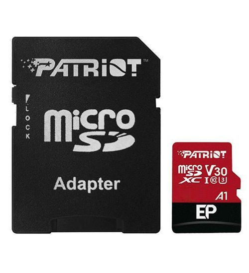 Карта памяти MemoryCard microSDXC 512GB, Patriot, Class 10, UHS-I, U3, +adapter SD (PEF512GEP31MCX) фото