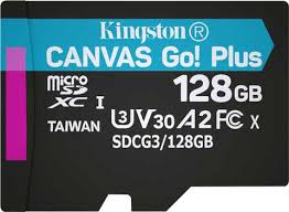 Карта памяти Kingston 128GB microSDXC Canvas Go Plus 170R/90W A2 U3 V30 Card No Adapter, SDCG3/128GBSP (SDCG3/128GBSP) фото