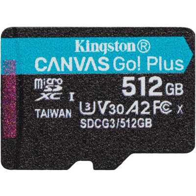 картинка Карта памяти Kingston 512GB microSDXC Canvas Go Plus 170R A2 U3 V30 Card,без адаптера, SDCG3/512GBSP от магазина itmag.kz