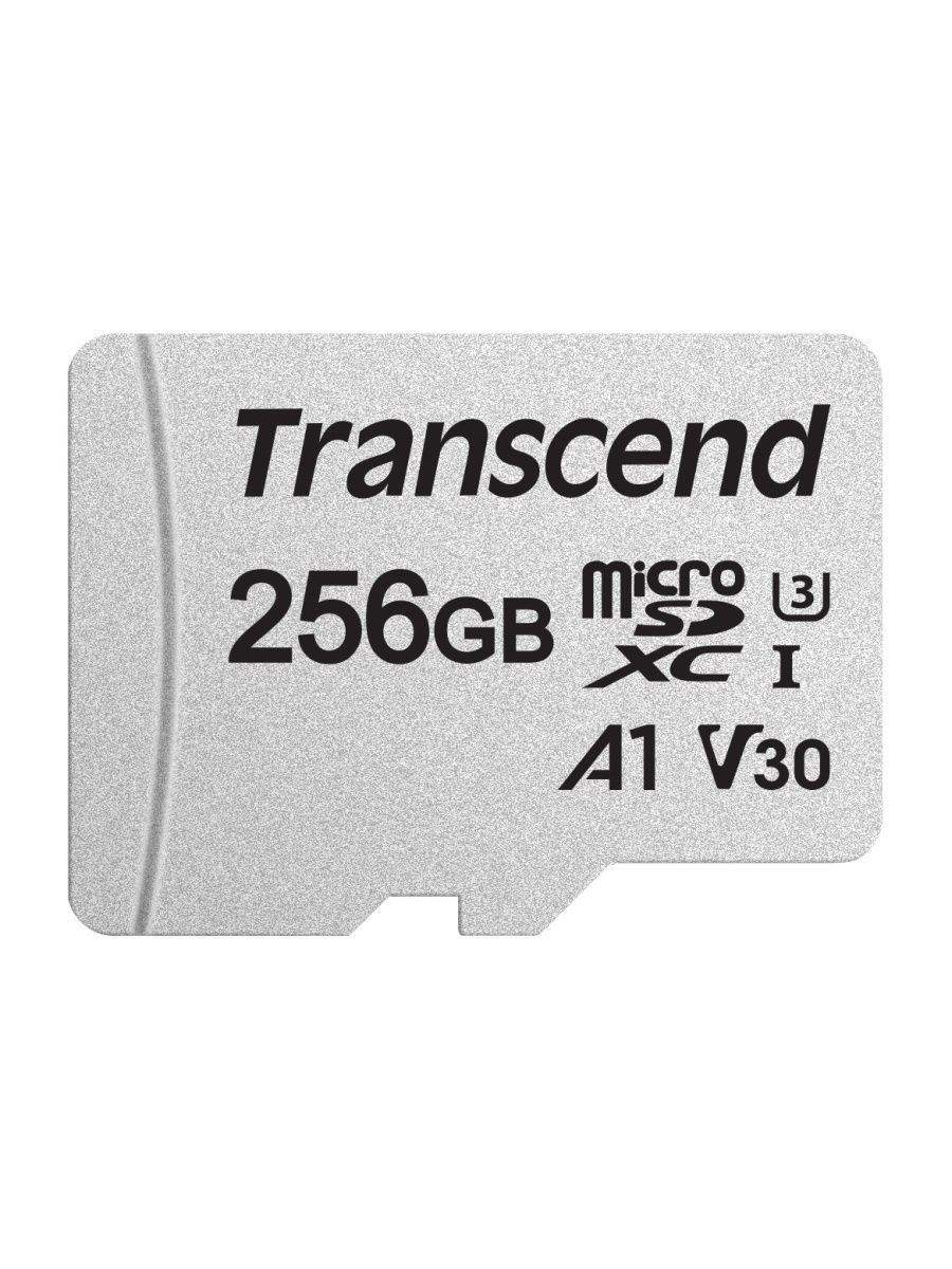 картинка Карта памяти MicroSD 256GB Class 10 U3 A1 Transcend TS256GUSD300S-A от магазина itmag.kz