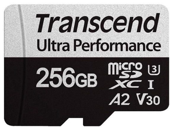 картинка Карта памяти MicroSD 256GB Class 10 U3 Transcend TS256GUSD340S от магазина itmag.kz