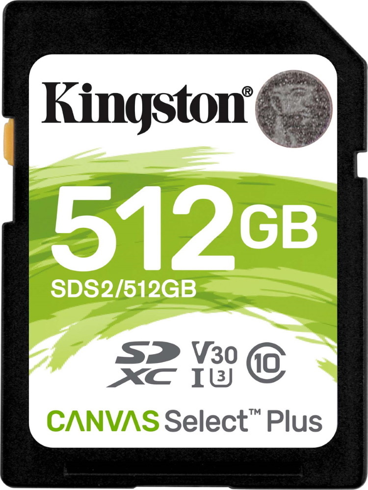 картинка Карта памяти SD 512GB Class 10 U1 Kingston SDS2/512GB от магазина itmag.kz