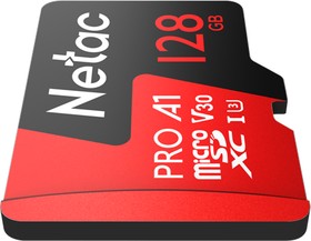 картинка Карта памяти MicroSD, Netac P500 Extreme Pro 128GB 100MB/s Class 10, + SD Adapter от магазина itmag.kz
