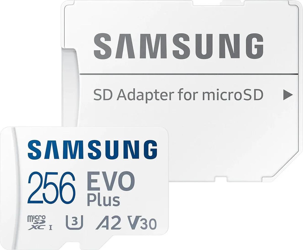картинка Карта памяти 256GB Samsung EVO Plus microSDXC+Adapter, Class 10, MB-MC256KA/EU от магазина itmag.kz