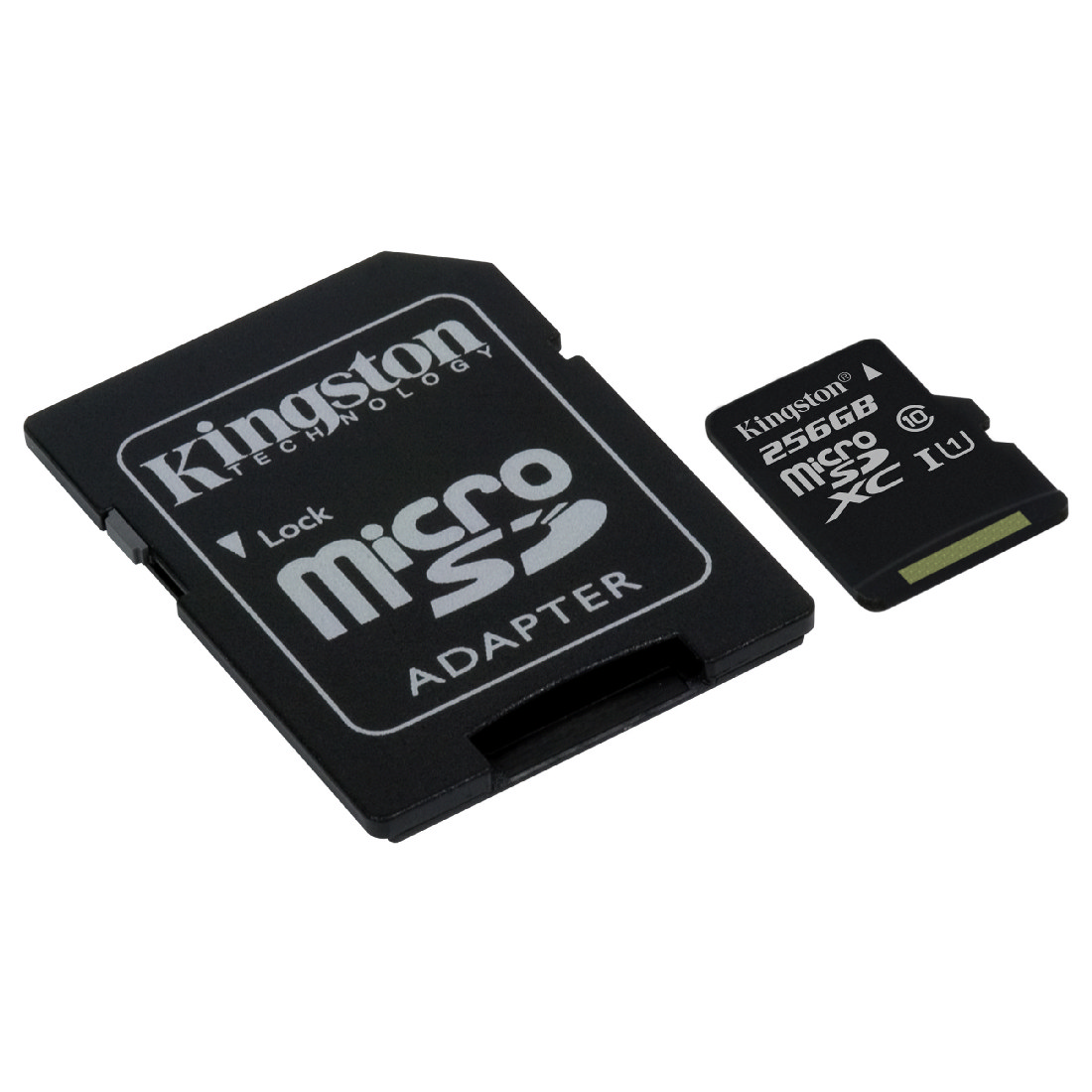 картинка Карта памяти Kingston 256GB microSDXC Canvas Select 80R CL10 UHS-I Card  + SD Adapter от магазина itmag.kz