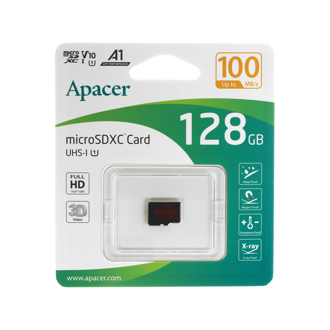 Карта памяти Apacer AP128GMCSX10UB-RA 128GB (AP128GMCSX10UB-RA) фото