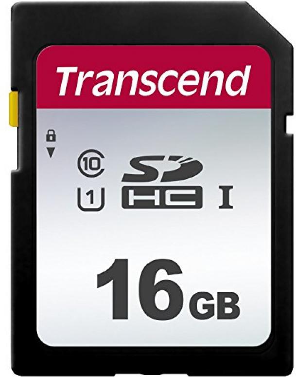 картинка Карта памяти SD 16GB Class 10 U1 Transcend TS16GSDC300S от магазина itmag.kz