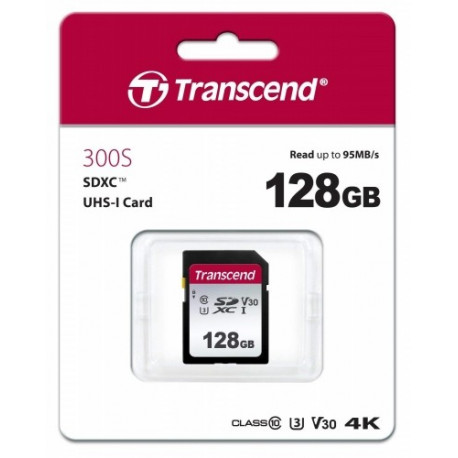 Карта памяти Transcend SD 128GB Class 10 U3 TS128GSDC300S (TS128GSDC300S) фото