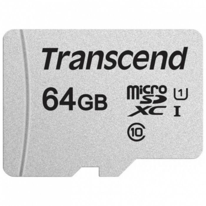 картинка Карта памяти MicroSD 64GB Class 10 U1 Transcend TS64GUSD300S от магазина itmag.kz
