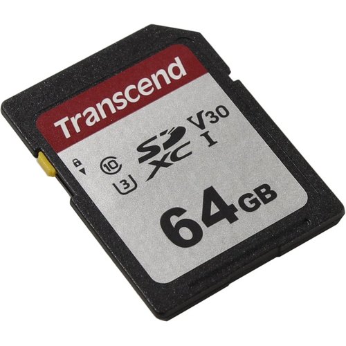 Карта памяти SD 64GB Class 10 U3 Transcend TS64GSDC300S (TS64GSDC300S) фото