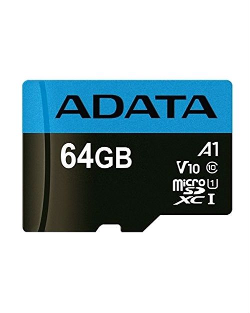 картинка ADATA Premier microSDXC, 64Gb, UHS-I Class 10 A1 + SD adapter от магазина itmag.kz