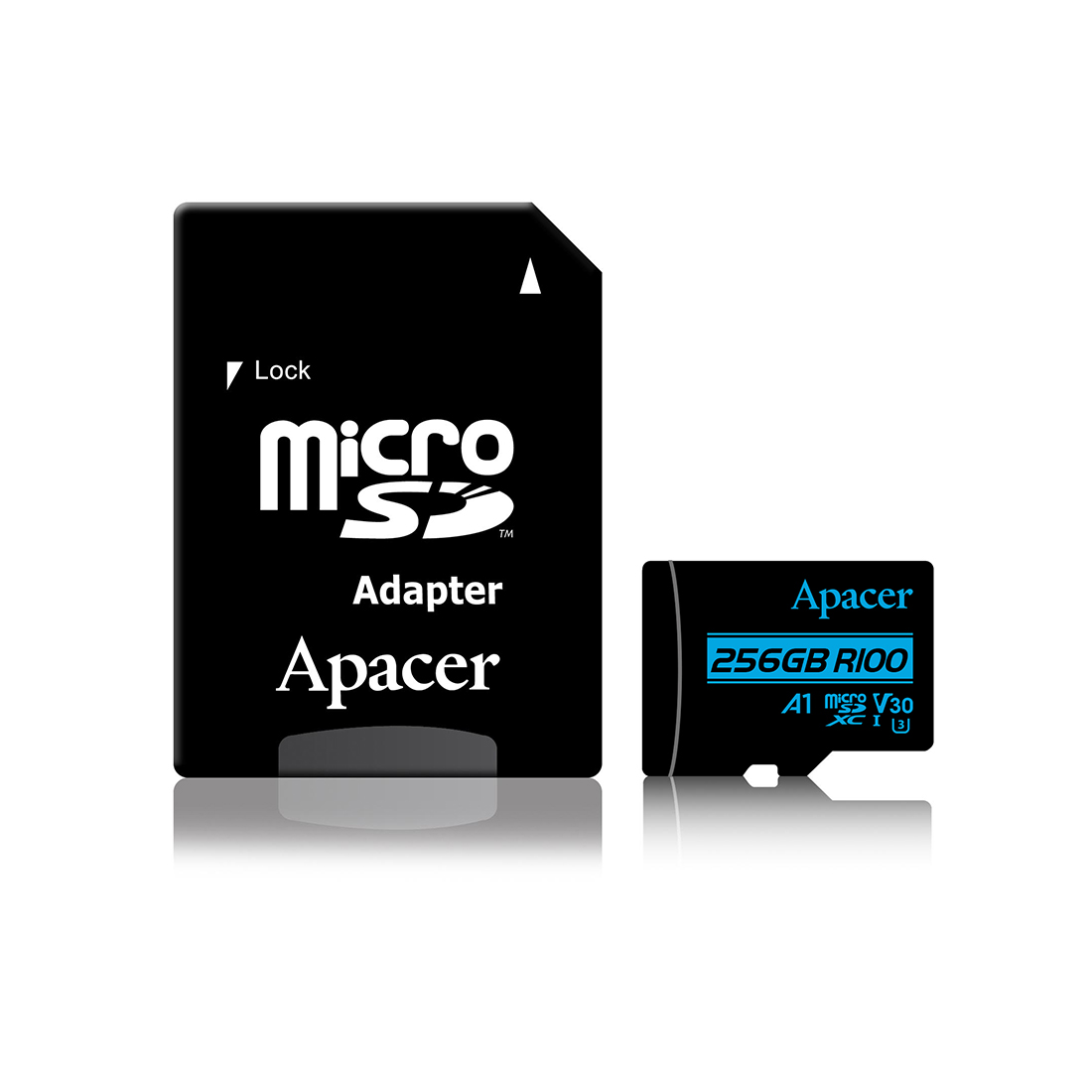 картинка Карта памяти Apacer AP256GMCSX10U7-R 256GB + адаптер от магазина itmag.kz
