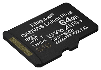 Карта памяти MicroSD 64GB Class 10 UHS-I Kingston SDCS3/64GB (SDCS3/64GBSP) фото