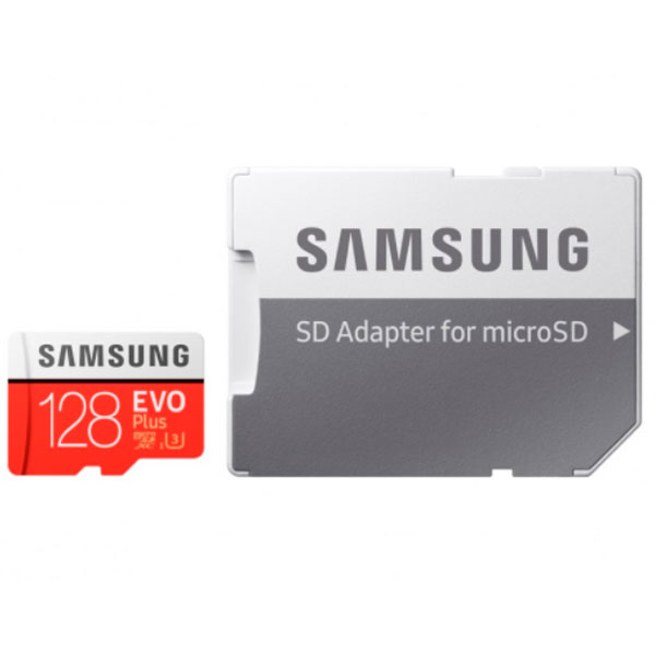 картинка Карта памяти 128GB Samsung EVO Plus microSDXC+Adapter, Class 10, MB-MC128HA/RU от магазина itmag.kz