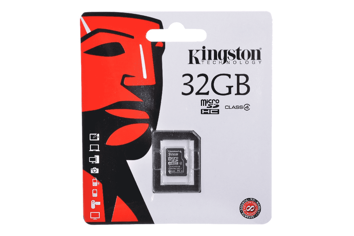картинка Карта памяти MicroSD Kingston 32Gb SDC4/32GBSP Class 4 от магазина itmag.kz