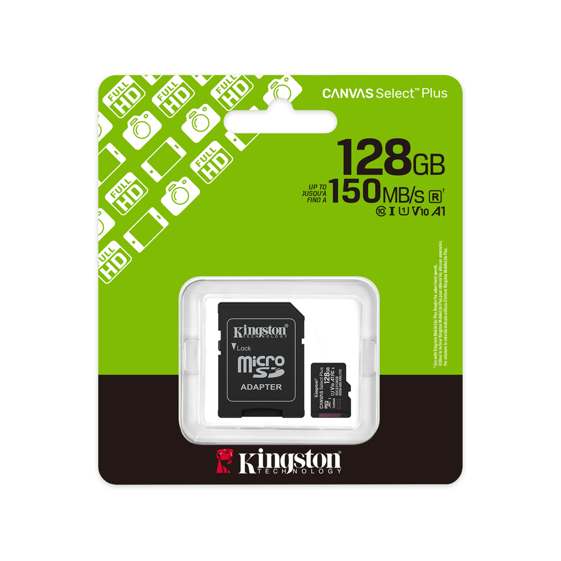 Карта памяти MicroSD 128GB Class 10 UHS-I Kingston SDCS3/128GB (SDCS3/128GB) фото