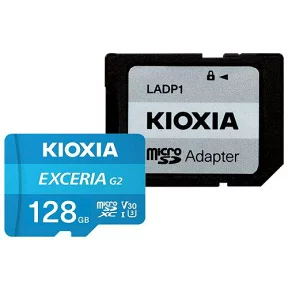 Карта памяти Micro SD Kioxia Exceria G2 10 UHS-I U3 V30 128 ГБ (LMEX2L128GG2) фото