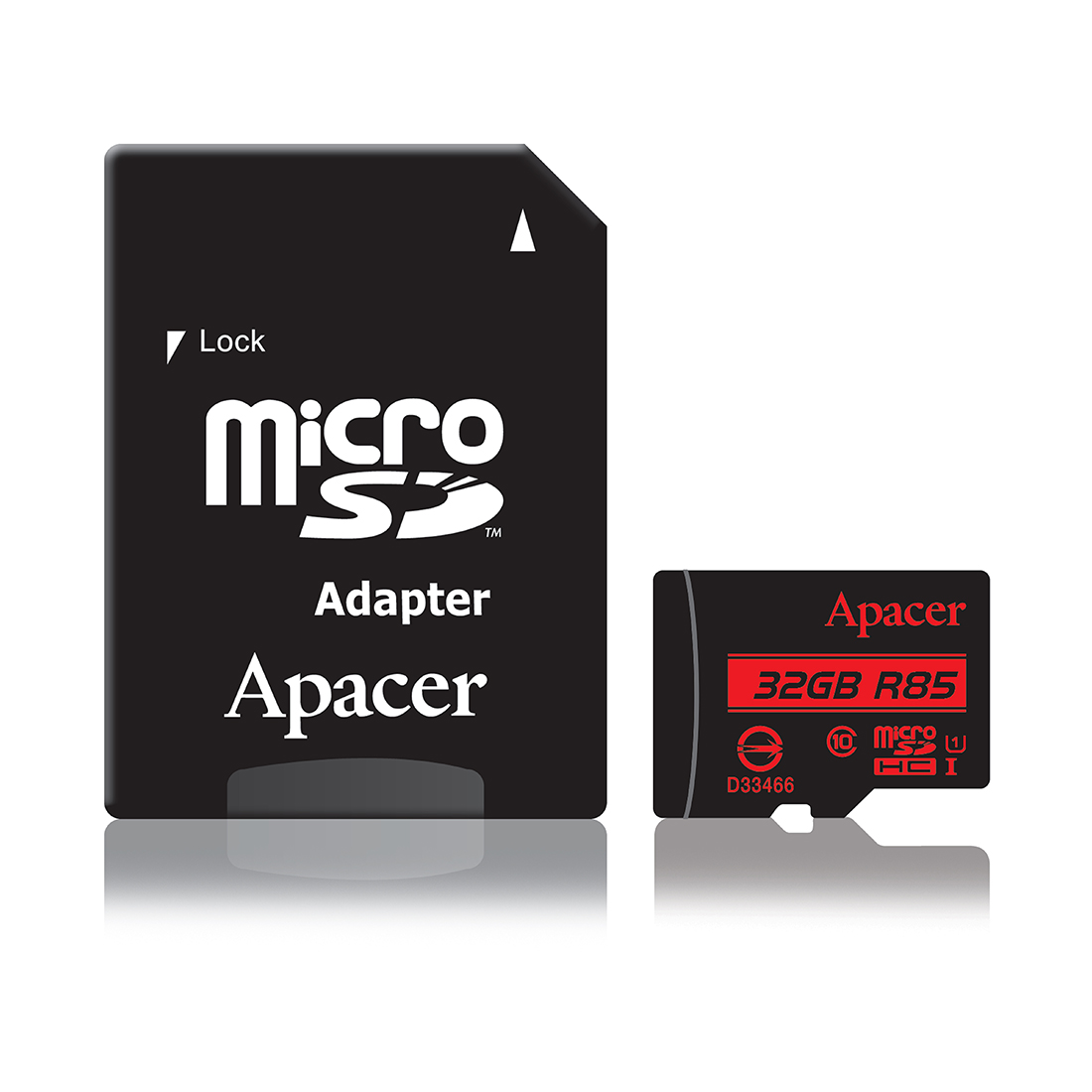картинка Карта памяти Apacer AP32GMCSH10U5-R 32GB + адаптер от магазина itmag.kz