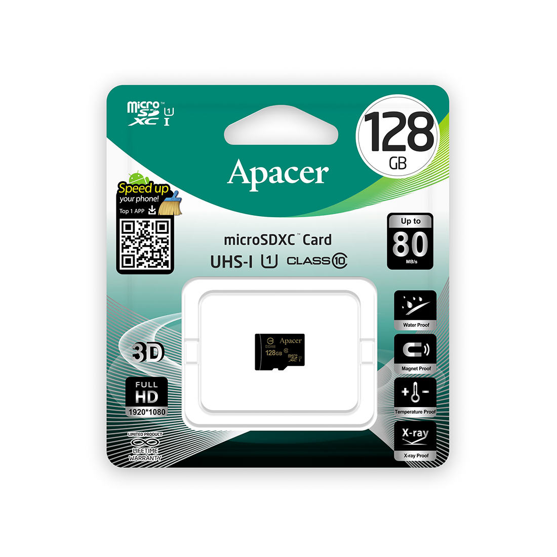 картинка Карта памяти Apacer AP128GMCSX10U1-R 128GB от магазина itmag.kz
