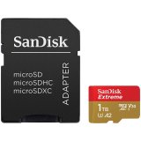 картинка Карта памяти SanDisk Extreme microSDXC 1TB + SD Adapter + RescuePRO Deluxe 160MB/s A2 C10 V30 UHS-I U3 от магазина itmag.kz