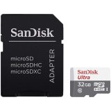 картинка Карта памяти SANDISK 32GB Ultra microSDHC+SD Adapter от магазина itmag.kz