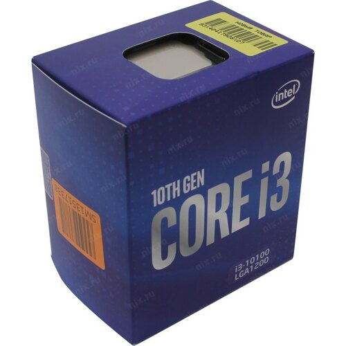 картинка Intel Core i3 10100, S1200/4 cores/Comet Lake/3.6GHz Intel UHD630/BOX от магазина itmag.kz
