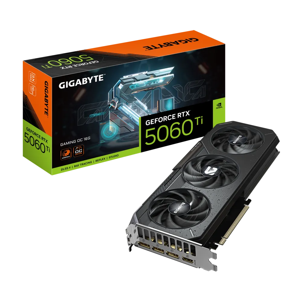 Видеокарта Gigabyte GeForce RTX 5060 Ti GAMING OC 16G (GV-N506TGAMING OC-16GD) фото
