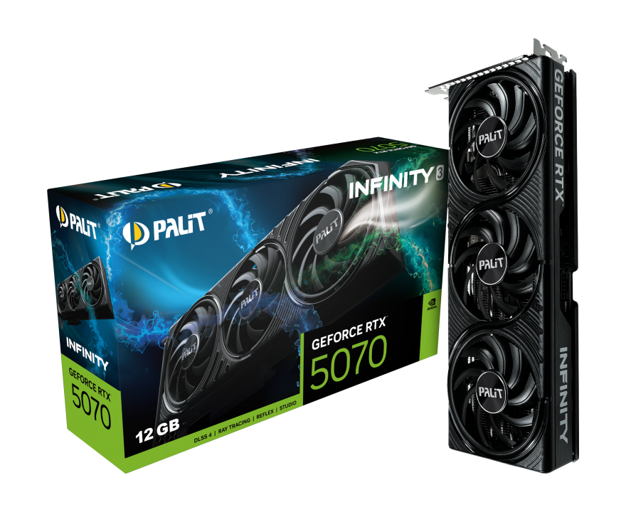 Видеокарта Palit GeForce RTX 5070 Infinity 3 (NE75070019K9-GB2050S) фото