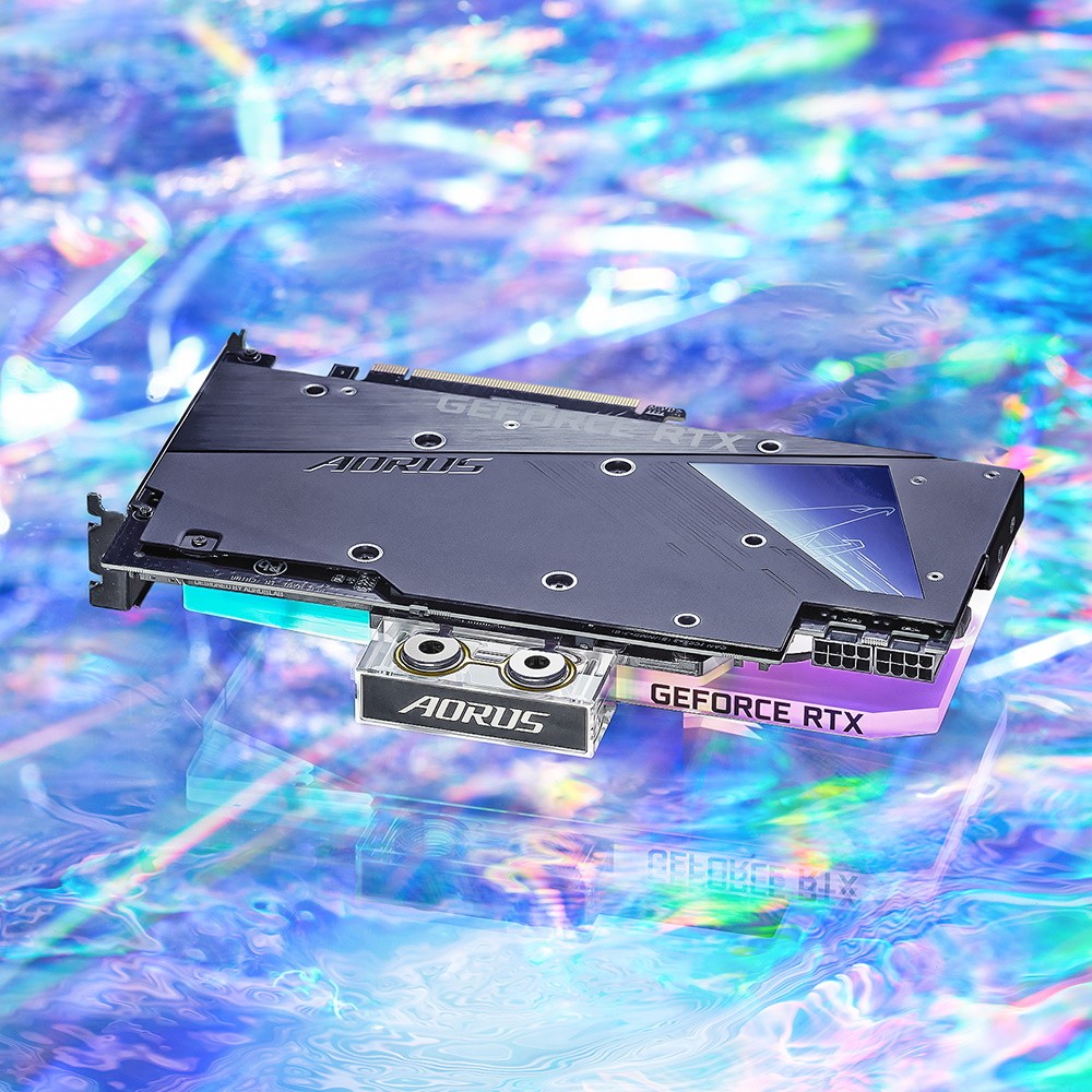 Видеокарта Gigabyte AORUS GeForce RTX 3080 XTREME WATERFORCE WB 10G  (GV-N3080AORUSX WB-10GD) фото