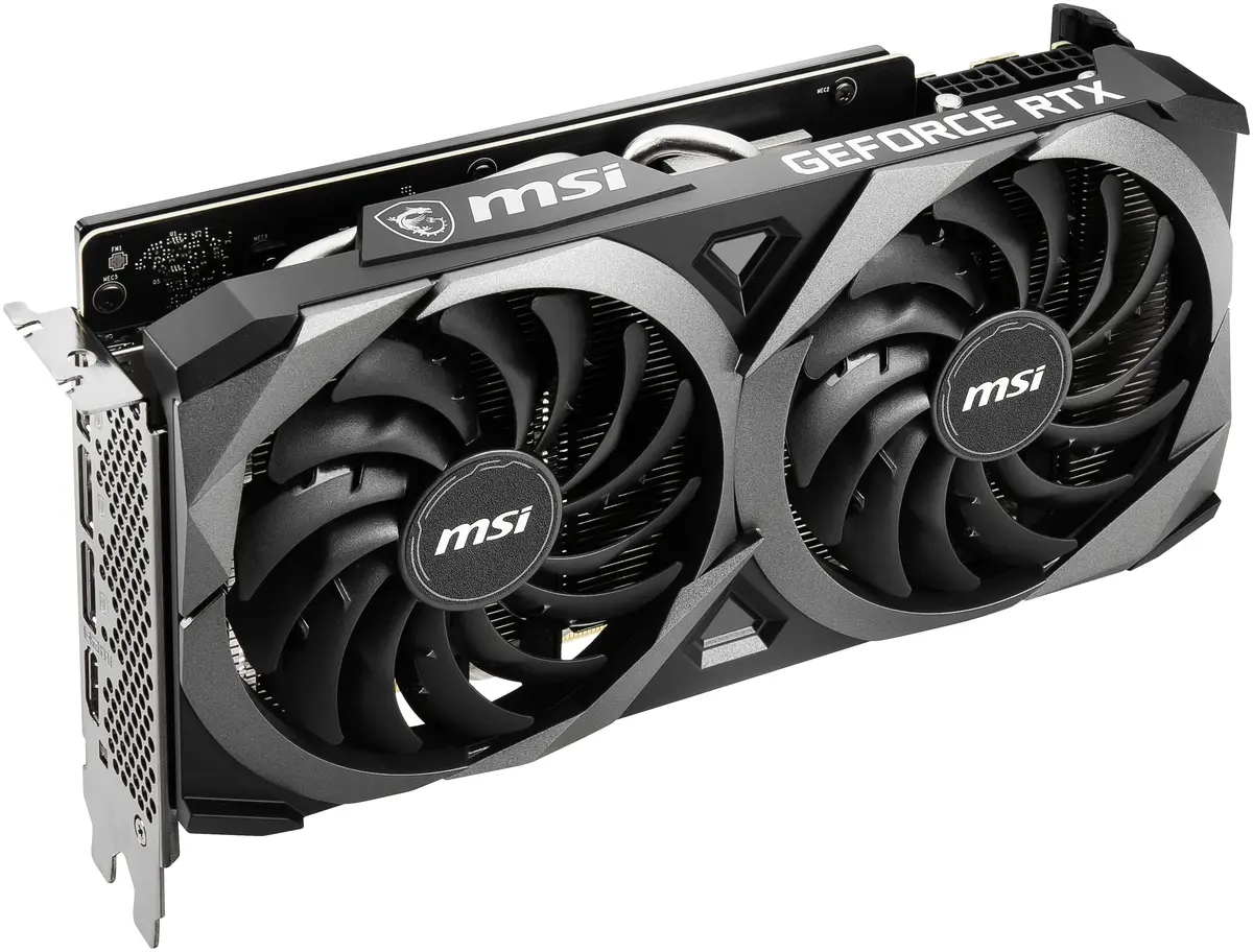  Видеокарта MSI GeForce RTX3060 VENTUS 2X 12G, 12G GDDR6 (RTX 3060 VENTUS 2X 12G) фото