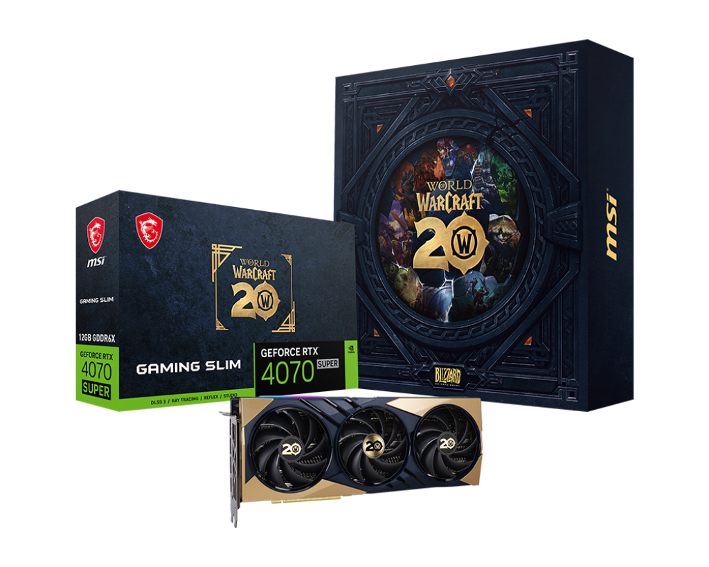  (RTX 4070 SUPER 12G GAMING SLIM WORLD OF WARCRAFT) фото