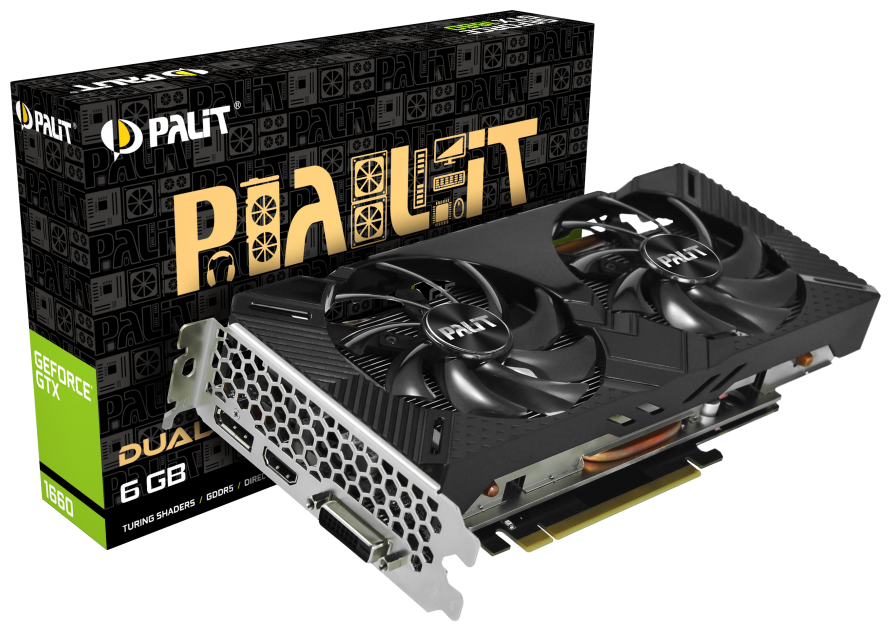 Видеокарта PALIT GTX1660 DUAL 6G (NE51660018J9-1161C) фото