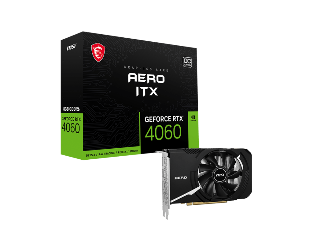 Видеокарта MSI GeForce RTX 4060 AERO ITX 8G OC (RTX 4060 AERO ITX 8G OC) фото