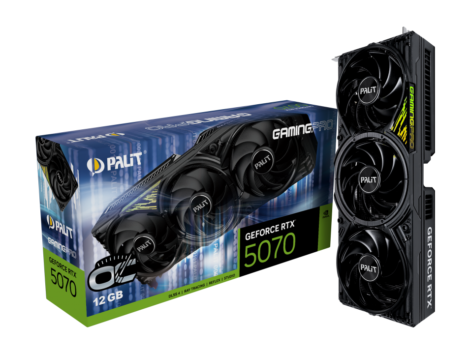 Видеокарта Palit GeForce RTX 5070 GamingPro OC (NE75070T19K9-GB2050A) фото