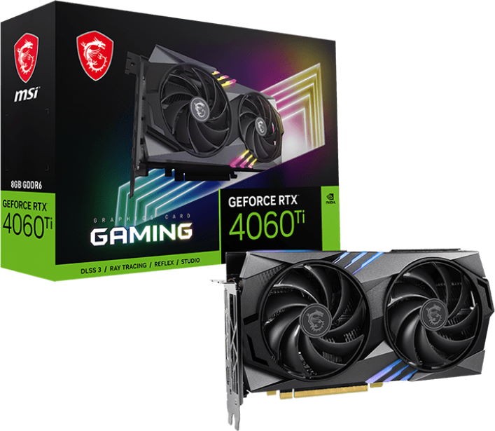 Видеокарта MSI GeForce RTX 4060 Ti GAMING 8G (RTX 4060 Ti GAMING 8G) фото