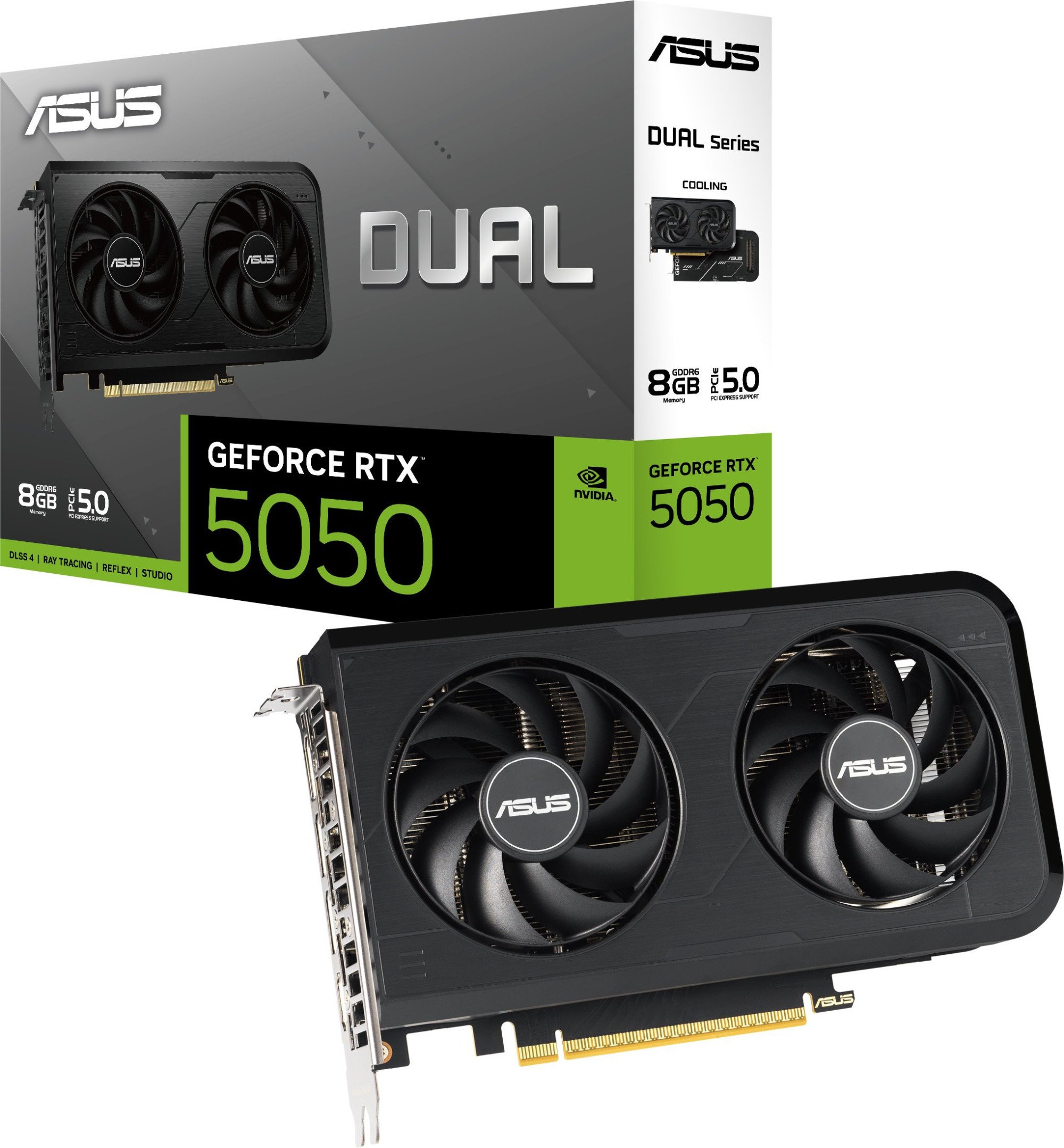 Видеокарта ASUS Dual GeForce RTX 5050 8GB GDDR6 OC Edition (DUAL-RTX5050-O8G) фото