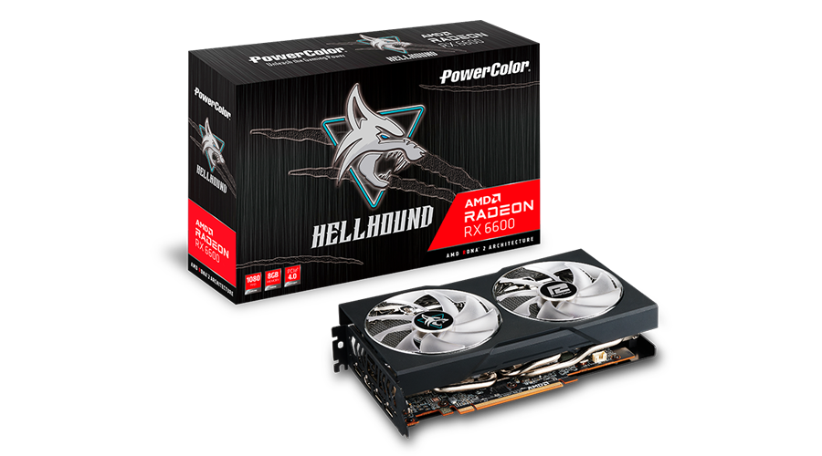 Видеокарта PowerColor RX 6600 Hellhound (AXRX 6600 8GBD6-3DHL) фото