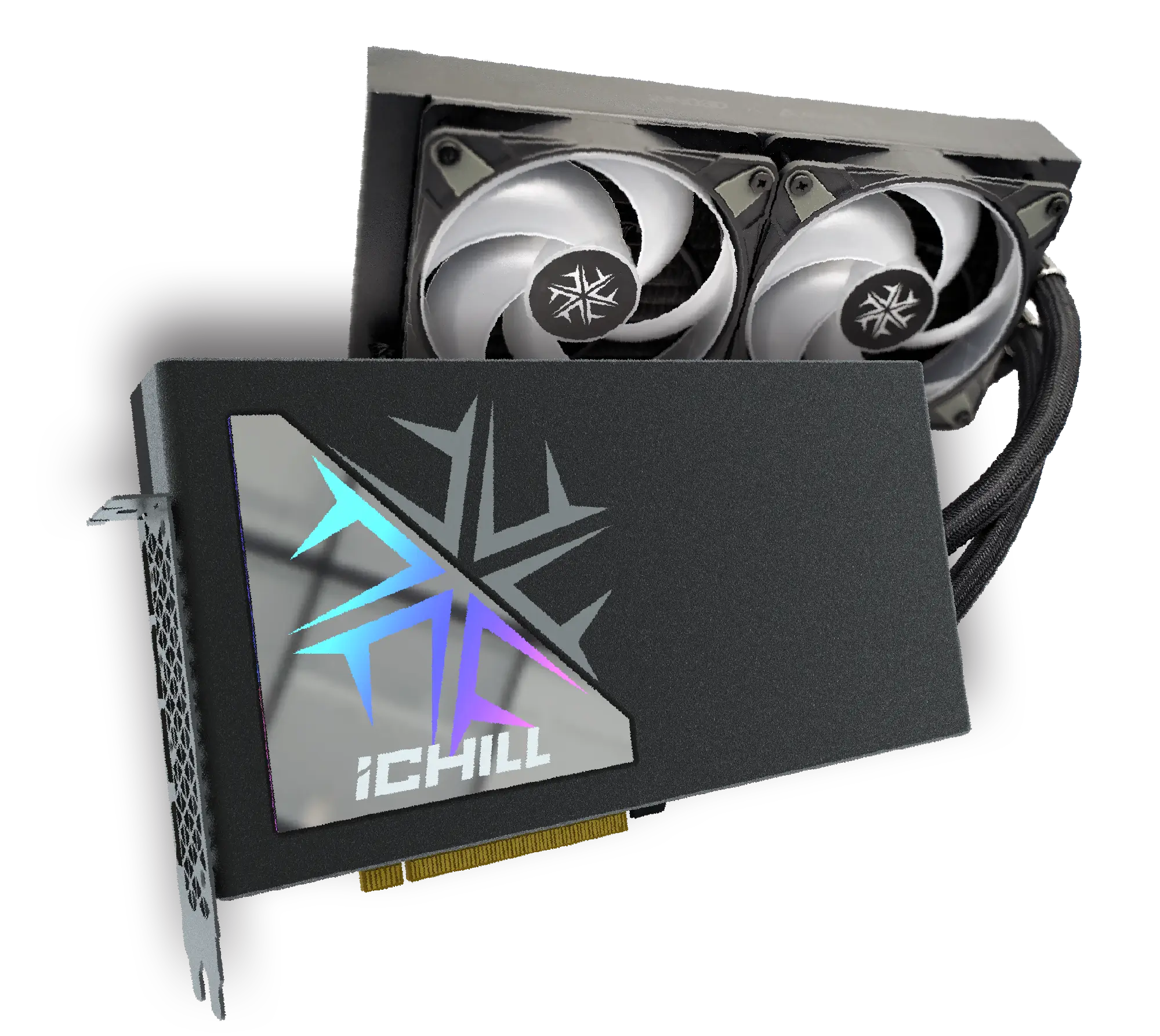 картинка Видеокарта Inno3D GeForce RTX4080 SUPER ICHILL BLACK, (C408SB-166XX-18700006) от магазина itmag.kz