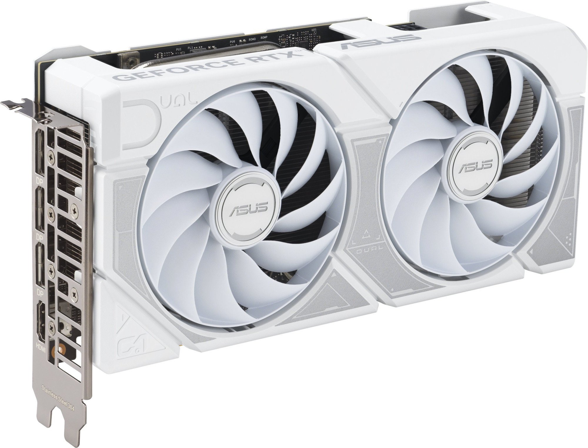 Видеокарта ASUS Dual GeForce RTX 5060 Ti 16GB GDDR7 White OC Edition (DUAL-RTX5060TI-O16G-WHITE) фото